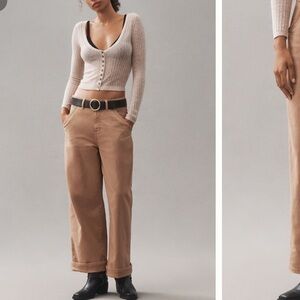 The Mason high rise relaxed ankle pants by pilcro